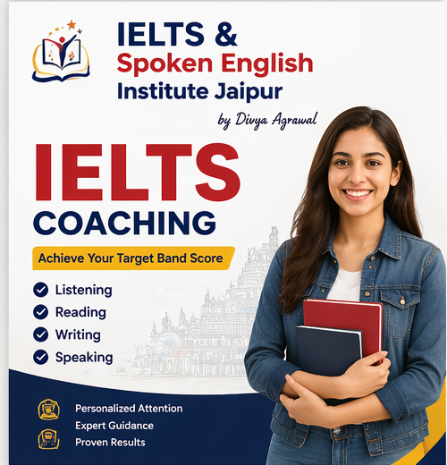Interactive spoken English classroom session in Jaipur